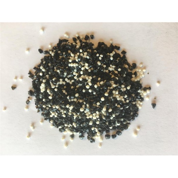 Akvariegrus Sort-Hvid 1-2mm. 2,5kg
