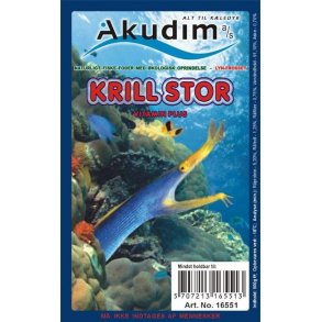 Krill. Stor 500 gram. Fladpak
