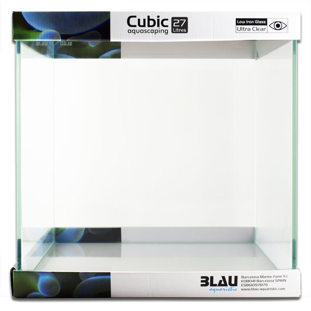 Blau Cubic Aquascaping 27L 30x30x30cm.