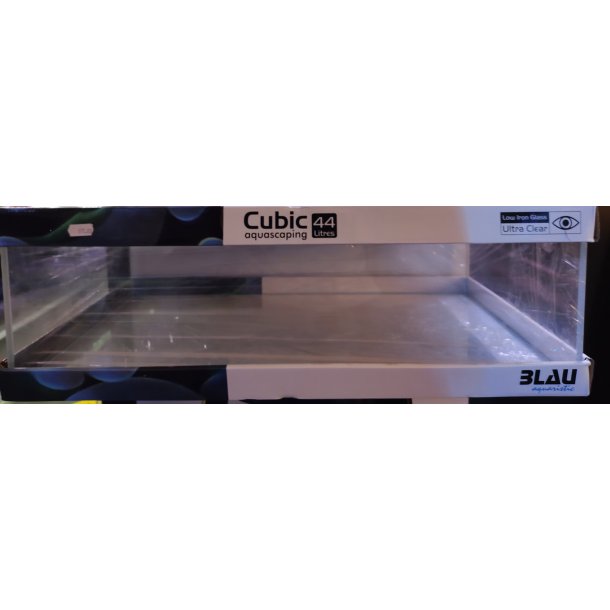 Blau Cubic Aquascaping shallow 44L 62x36x20cm.