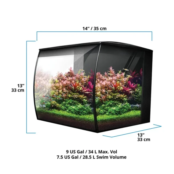 Fluval Flex 2,0 Sort 34 liter