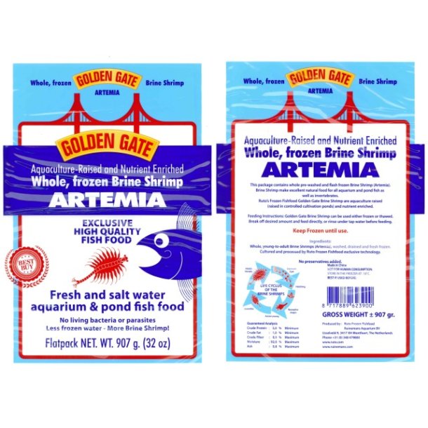 Artemia Golden Gate fladpak 907 g
