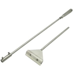 Blau Barberblads skraber i rustfrit stl