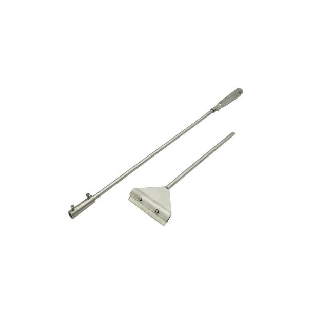 Blau Barberblads skraber i rustfrit stl