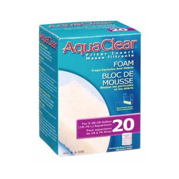 Aquaclear 20 skumfilter