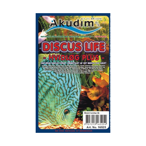 Discus life Hvidlg 100 gram. Blistpak
