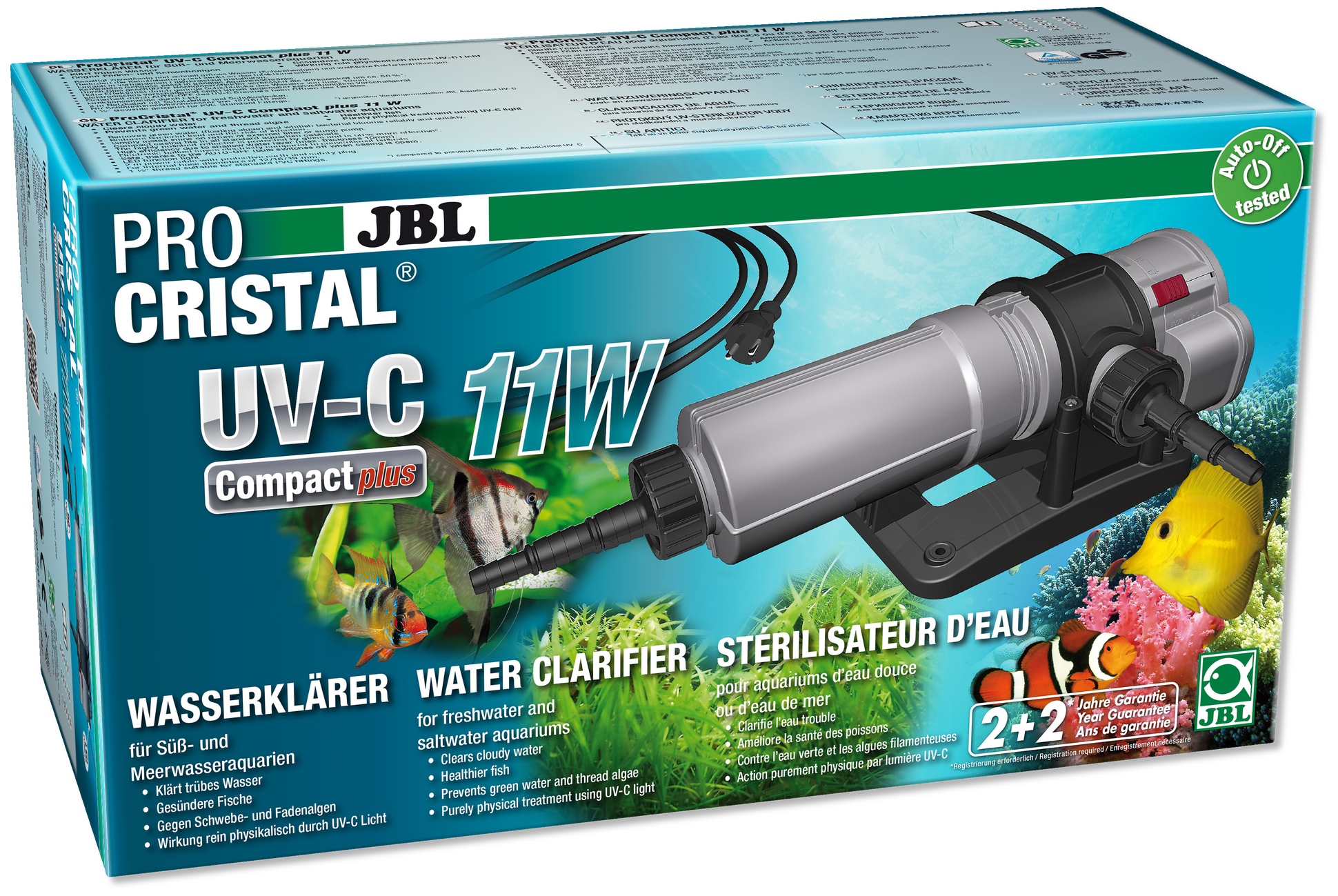 skelet indendørs gå i stå JBL ProCristal UV-C 11W Compact - UV-C filtre og pære - AkvarieButikken ApS