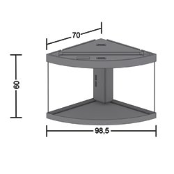 Juwel trigon 190 sort Bestillingsvare