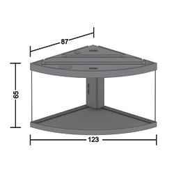 Juwel trigon 350 sort inkl. underskab.