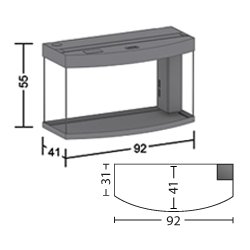 Juwel vision 180 sort Bestillingsvare